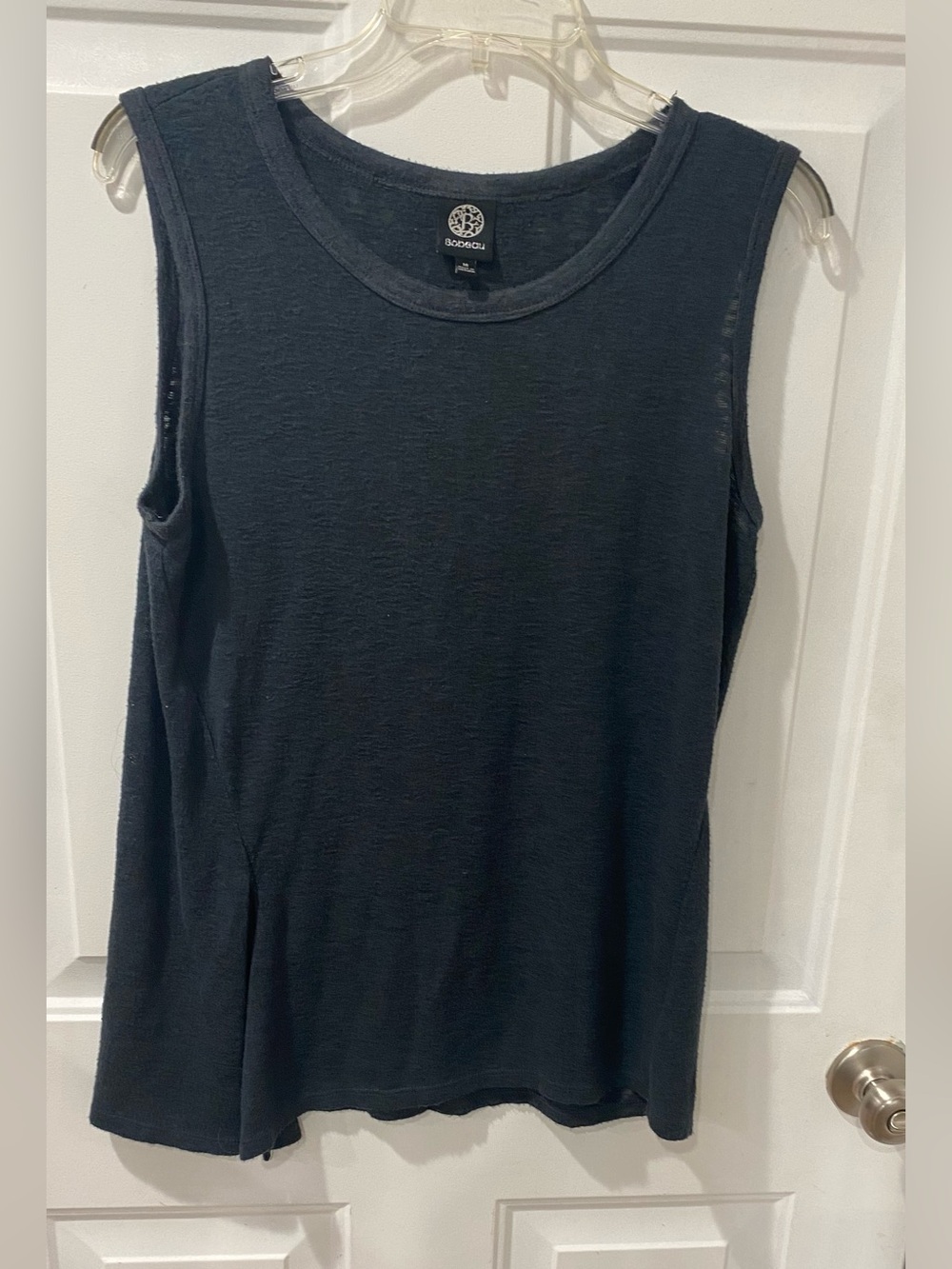 Women’s bobeau dark gray Sleeveless Crewneck Tank Top size M